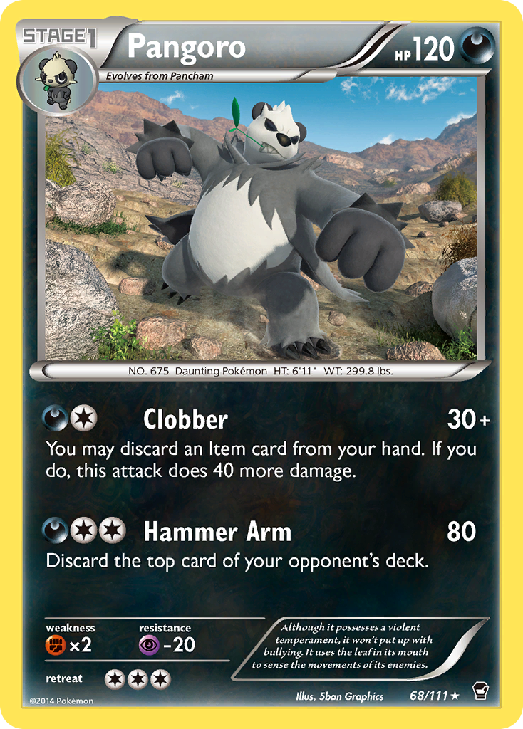 Pangoro (68/111) [XY: Furious Fists] | Cracking-Singles