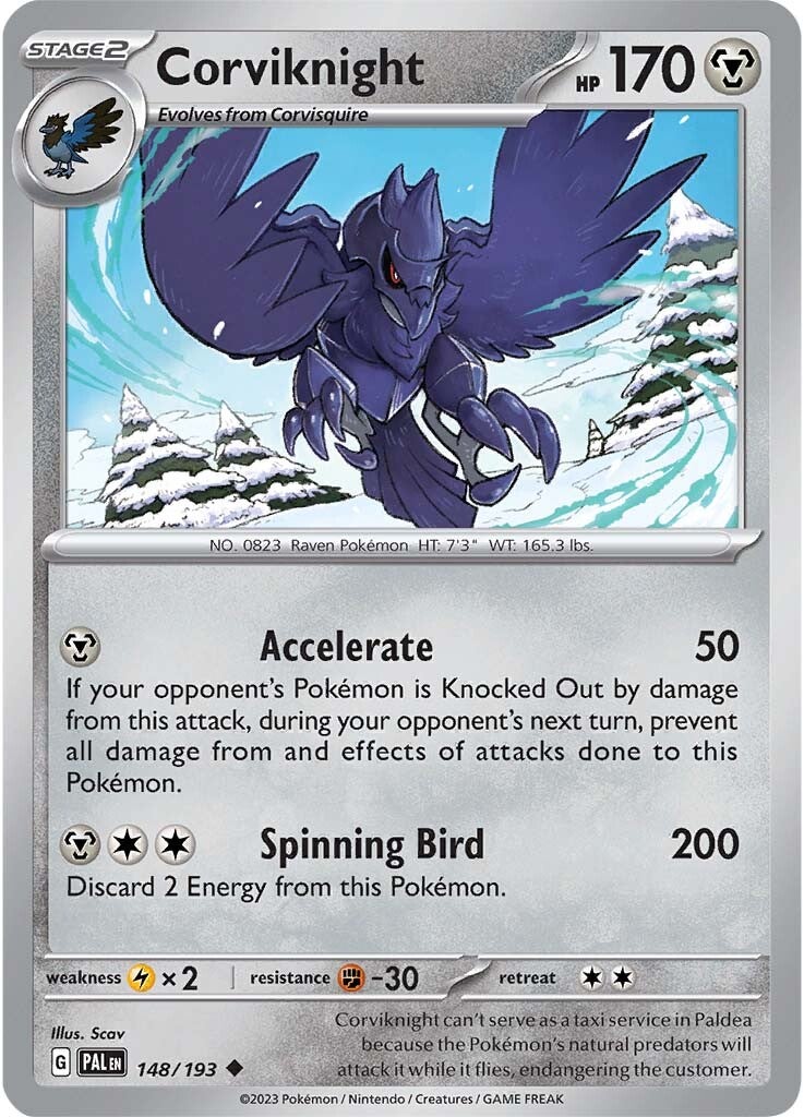 Corviknight (148/193) [Scarlet & Violet: Paldea Evolved] | Cracking-Singles