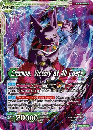 Champa // Champa, Victory at All Costs (BT16-047) [Realm of the Gods] | Cracking-Singles