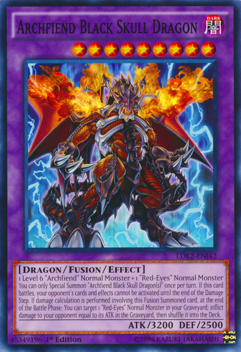 Archfiend Black Skull Dragon [LDK2-ENJ42] Common | Cracking-Singles