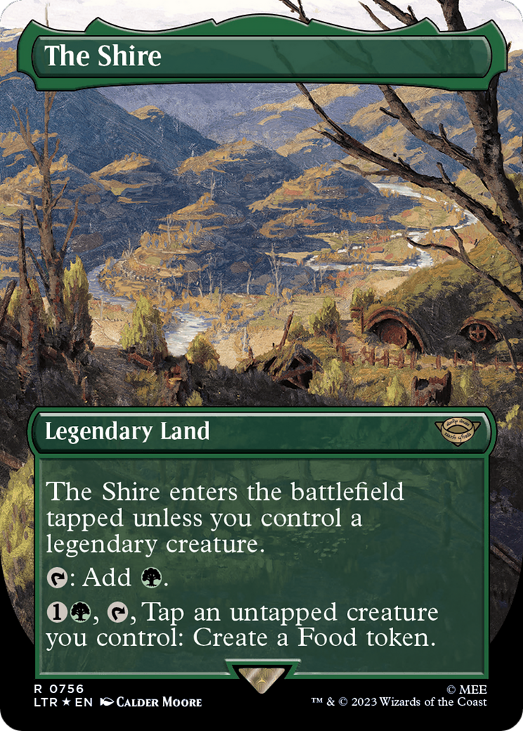 The Shire (Borderless) (Surge Foil) [The Lord of the Rings: Tales of Middle-Earth] | Cracking-Singles