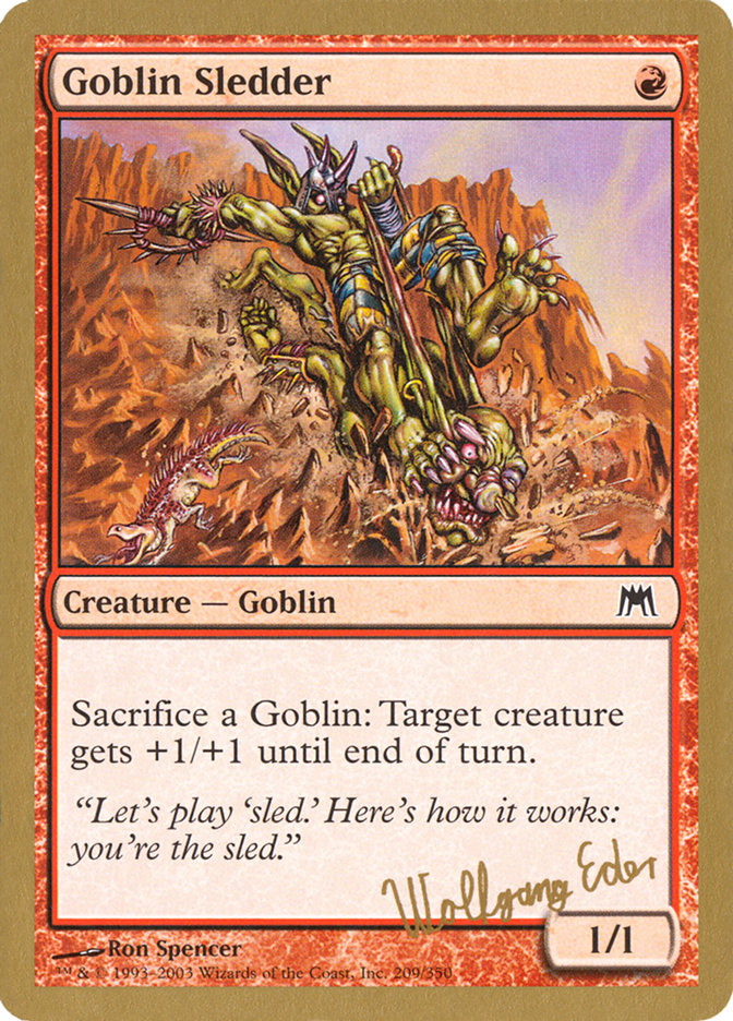 Goblin Sledder (Wolfgang Eder) [World Championship Decks 2003] | Cracking-Singles