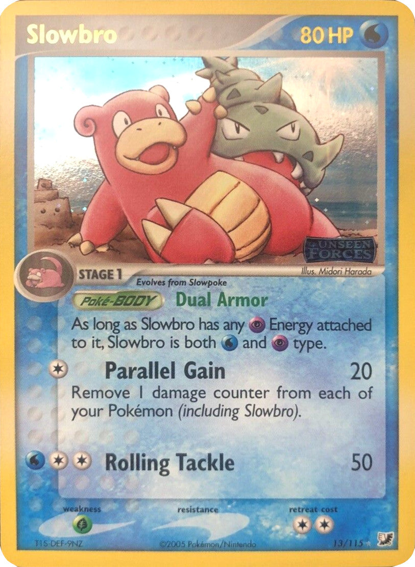 Slowbro (13/115) (Stamped) [EX: Unseen Forces] | Cracking-Singles