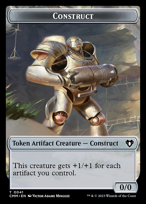 Elemental (0026) // Construct (0041) Double-Sided Token [Commander Masters Tokens] | Cracking-Singles