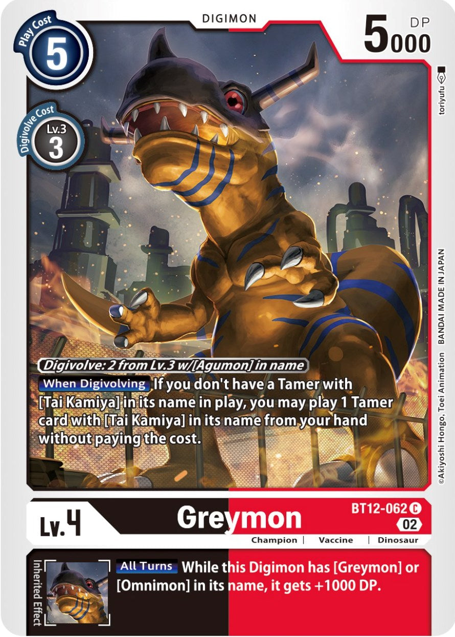 Greymon [BT12-062] [Across Time] | Cracking-Singles