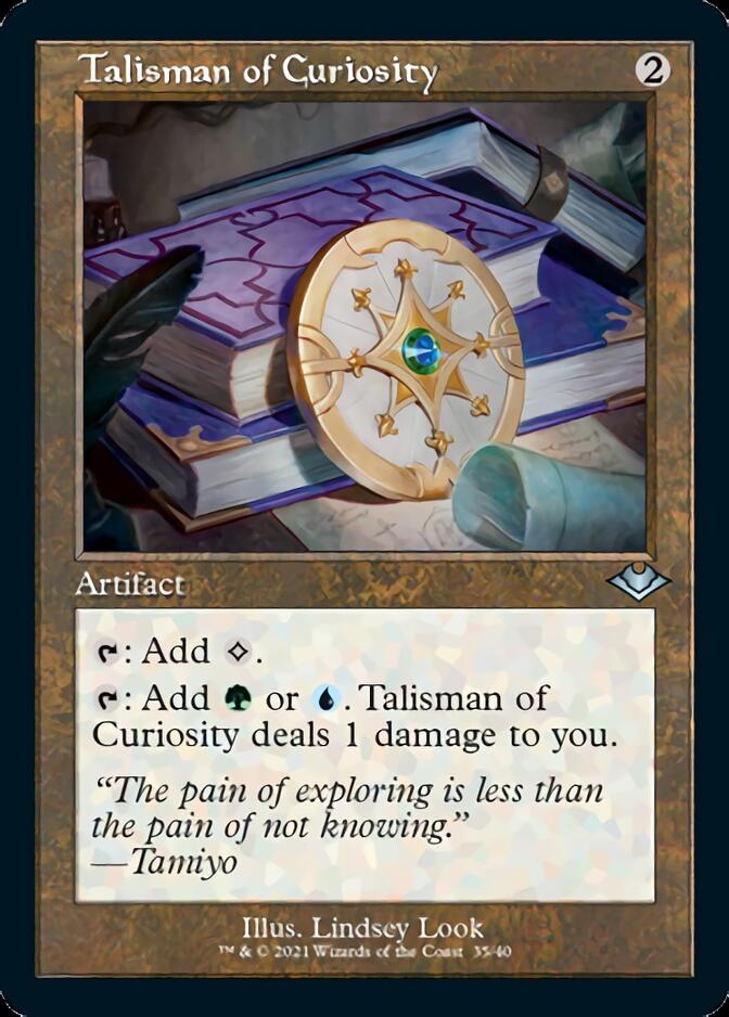 Talisman of Curiosity (Retro Foil Etched) [Modern Horizons] | Cracking-Singles