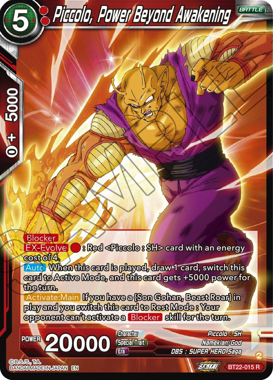 Piccolo, Power Beyond Awakening (BT22-015) [Critical Blow] | Cracking-Singles