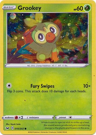 Grookey (010/202) (Cosmos Holo) [Sword & Shield: Base Set] | Cracking-Singles