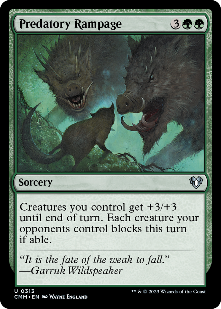 Predatory Rampage [Commander Masters] | Cracking-Singles