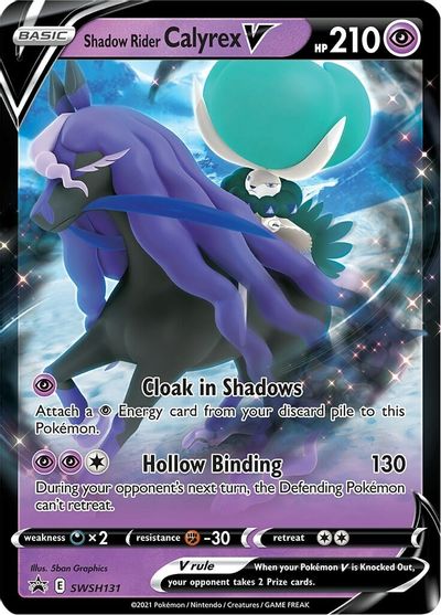 Shadow Rider Calyrex V (SWSH131) (Jumbo Card) [Sword & Shield: Black Star Promos] | Cracking-Singles