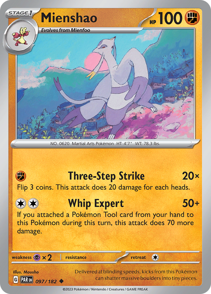 Mienshao (097/182) [Scarlet & Violet: Paradox Rift] | Cracking-Singles