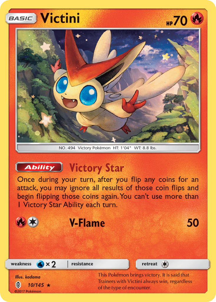 Victini (10/145) [Sun & Moon: Guardians Rising] | Cracking-Singles