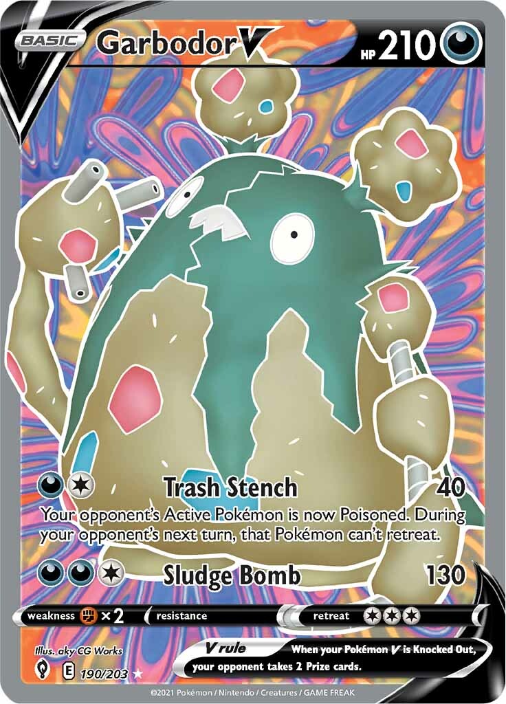 Garbodor V (190/203) [Sword & Shield: Evolving Skies] | Cracking-Singles