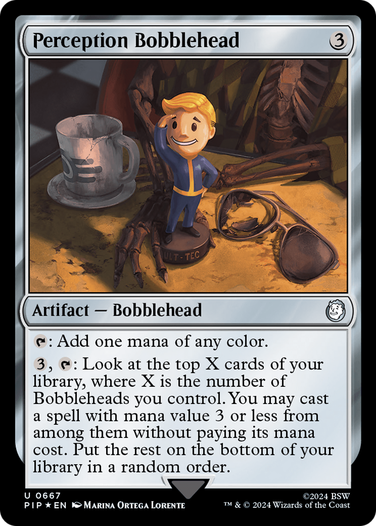 Perception Bobblehead (Surge Foil) [Fallout] | Cracking-Singles