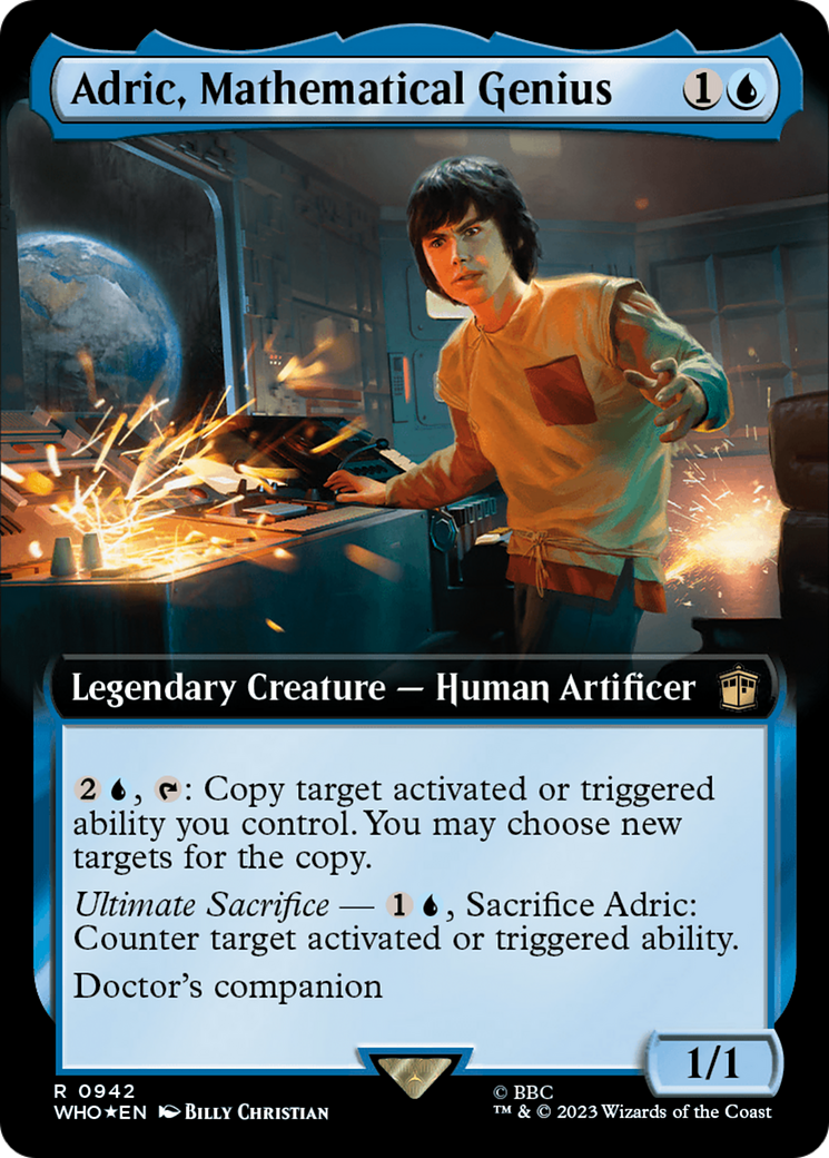 Adric, Mathematical Genius (Extended Art) (Surge Foil) [Doctor Who] | Cracking-Singles