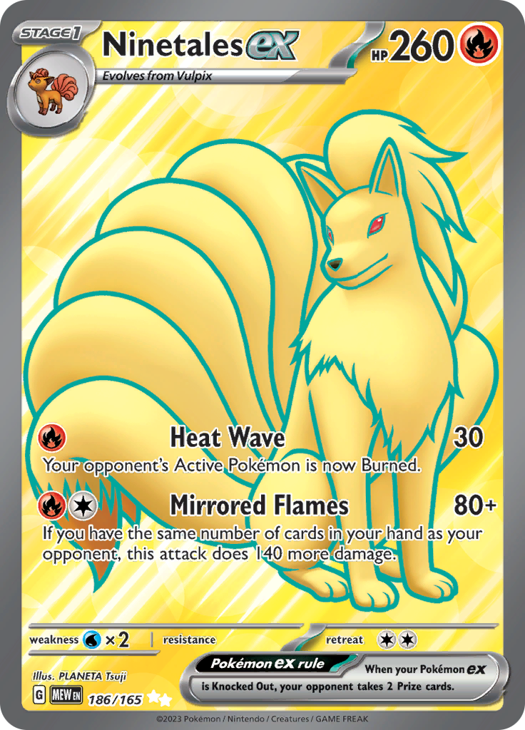 Ninetales ex (186/165) [Scarlet & Violet: 151] | Cracking-Singles