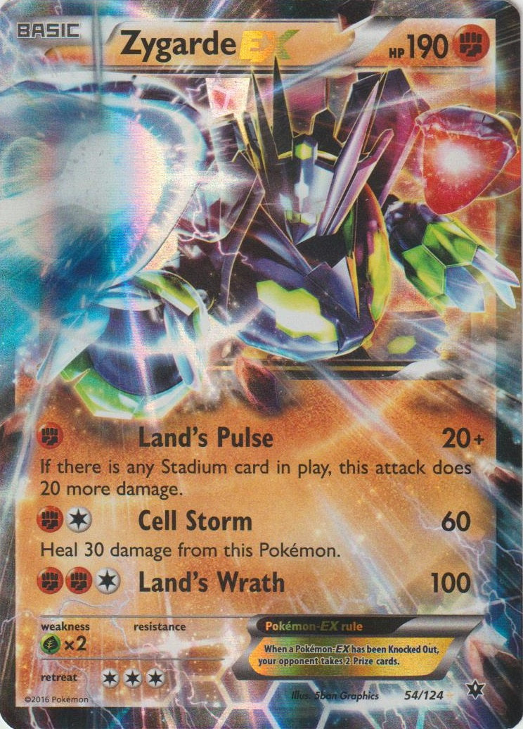 Zygarde EX (054/124) (Jumbo Card) [XY: Fates Collide] | Cracking-Singles