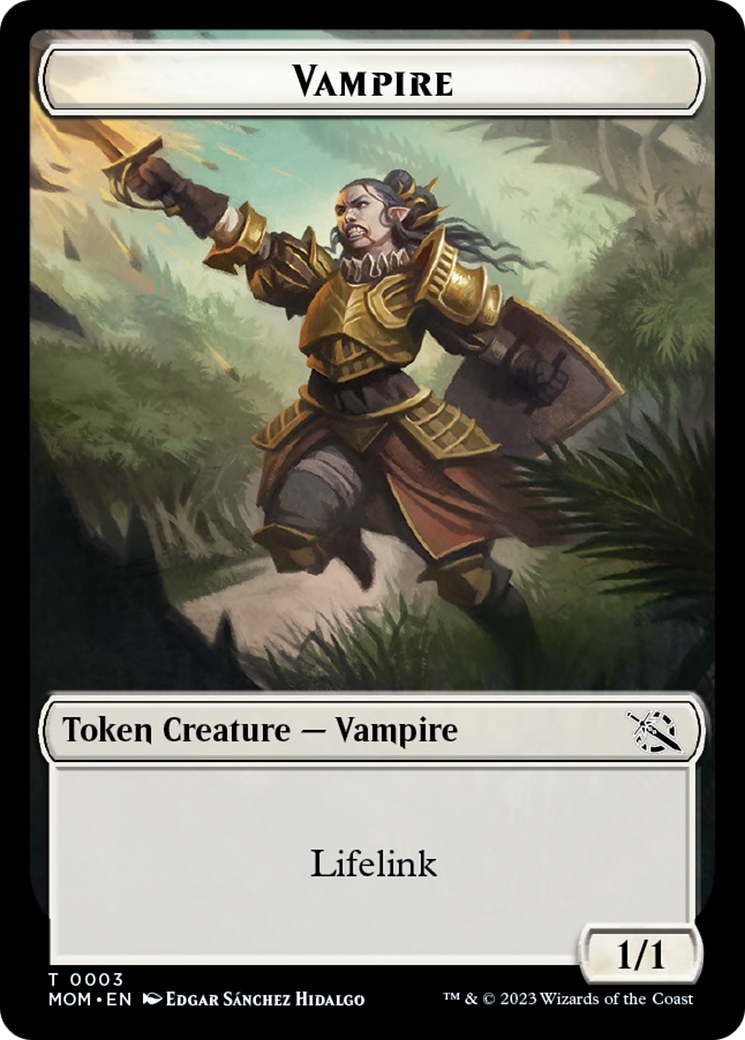 Elemental (9) // Vampire Double-Sided Token [March of the Machine Tokens] | Cracking-Singles