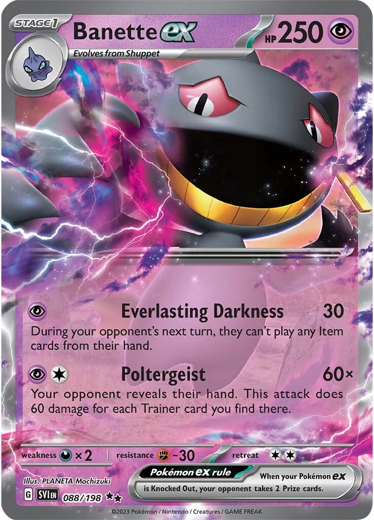 Banette ex (088/198) [Scarlet & Violet: Base Set] | Cracking-Singles