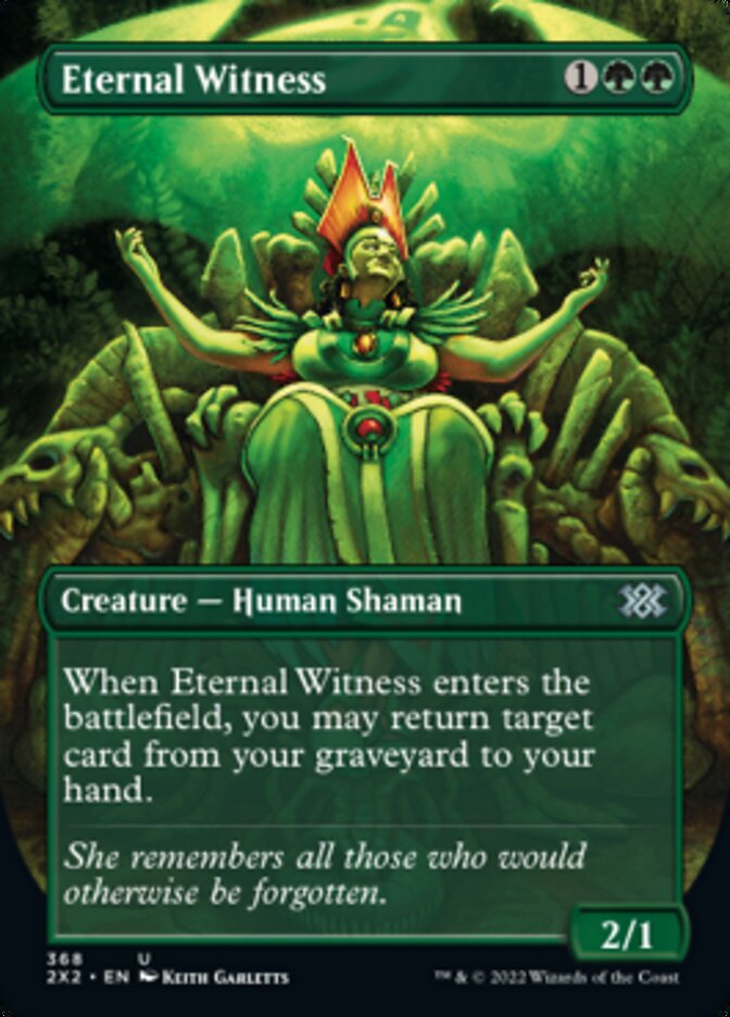 Eternal Witness (Borderless Alternate Art) [Double Masters 2022] | Cracking-Singles