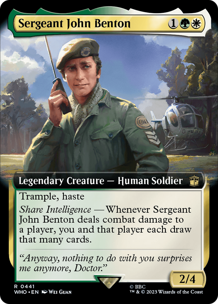 Sergeant John Benton (Extended Art) [Doctor Who] | Cracking-Singles