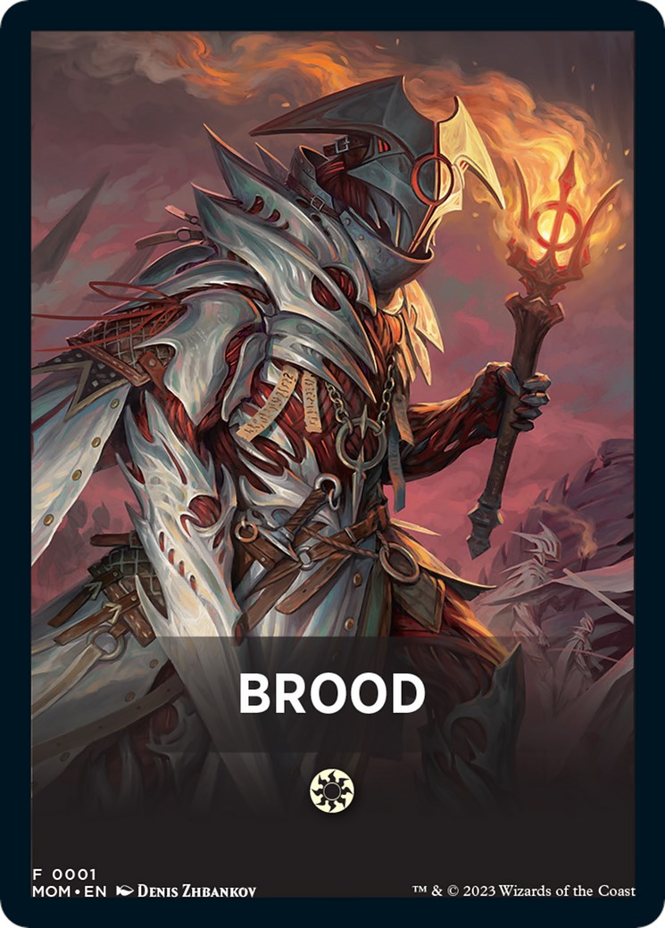 Brood Theme Card [March of the Machine Tokens] | Cracking-Singles