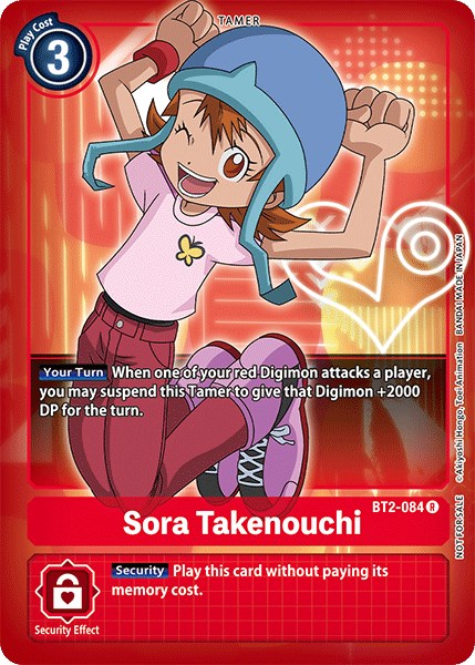 Sora Takenouchi [BT2-084] (Official Tournament Pack Vol.3) [Release Special Booster Promos] | Cracking-Singles