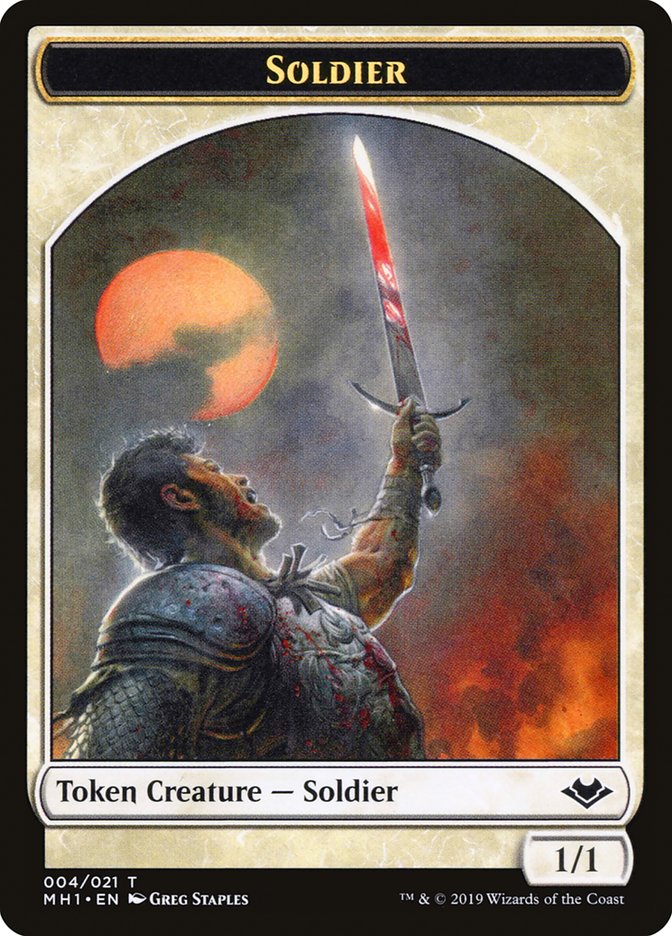 Soldier Token [Modern Horizons Tokens] | Cracking-Singles