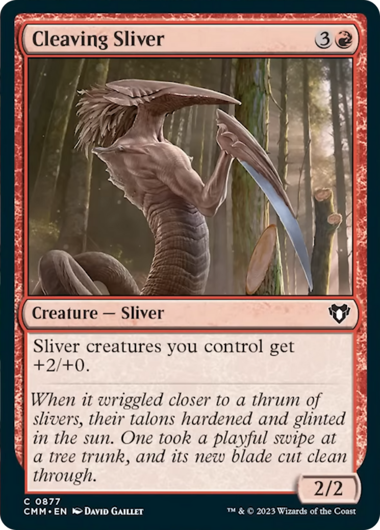 Cleaving Sliver [Commander Masters] | Cracking-Singles