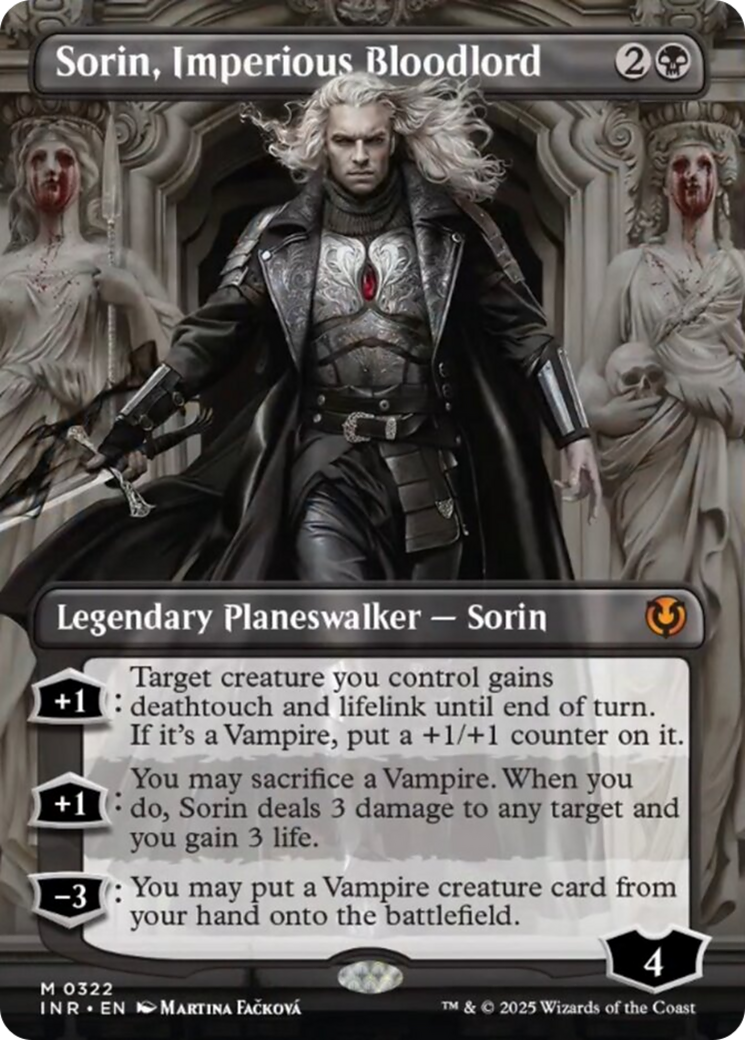 Sorin, Imperious Bloodlord (Borderless) [Innistrad Remastered] | Cracking-Singles