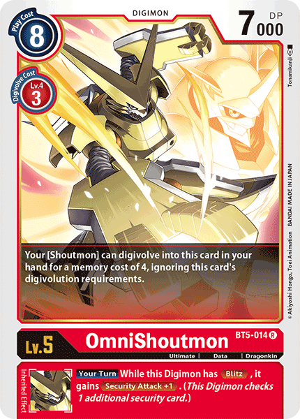 OmniShoutmon [BT5-014] [Battle of Omni] | Cracking-Singles