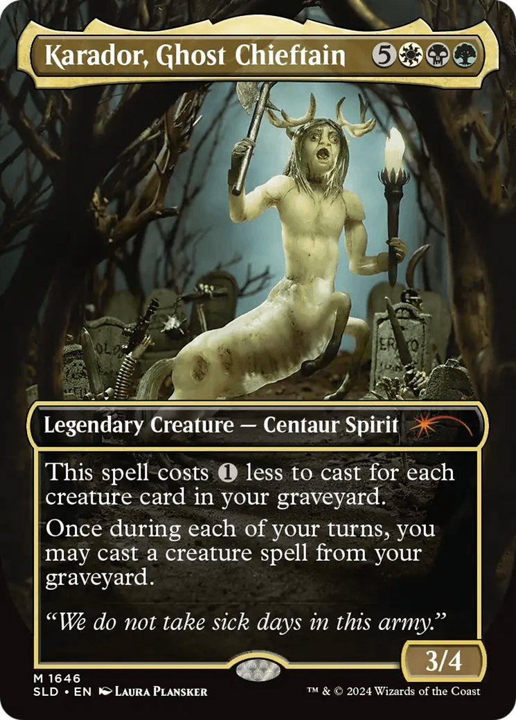 Karador, Ghost Chieftain (Rainbow Foil) [Secret Lair Drop Series] | Cracking-Singles