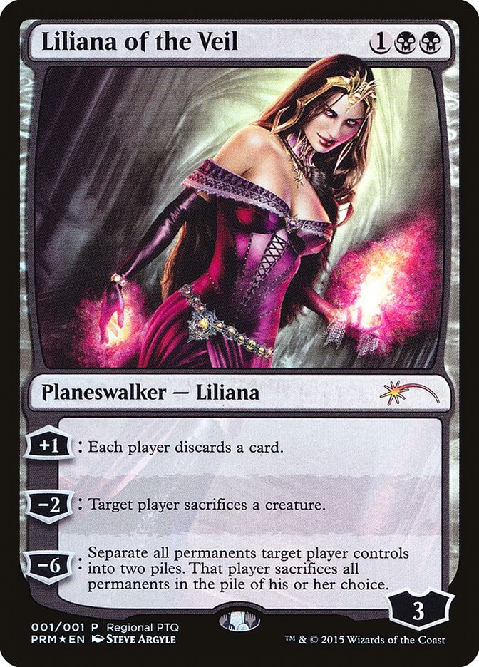 Liliana of the Veil (Regional PTQ) [Pro Tour Promos] | Cracking-Singles