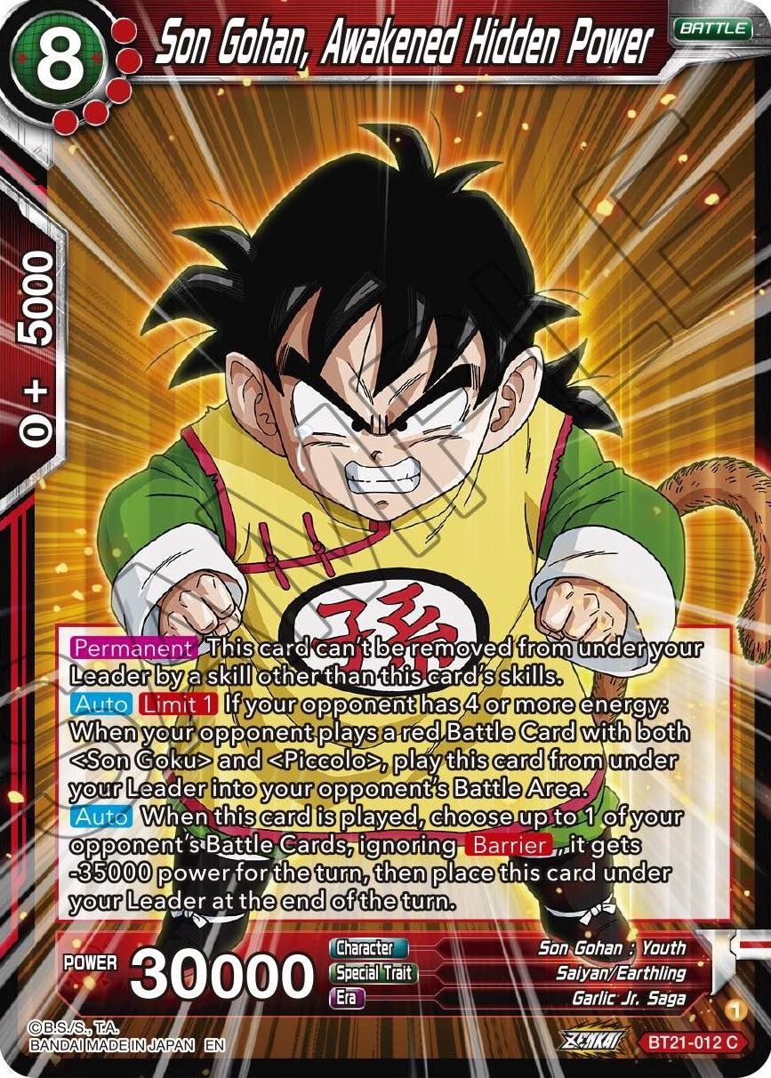 Son Gohan, Awakened Hidden Power (BT21-012) [Wild Resurgence] | Cracking-Singles