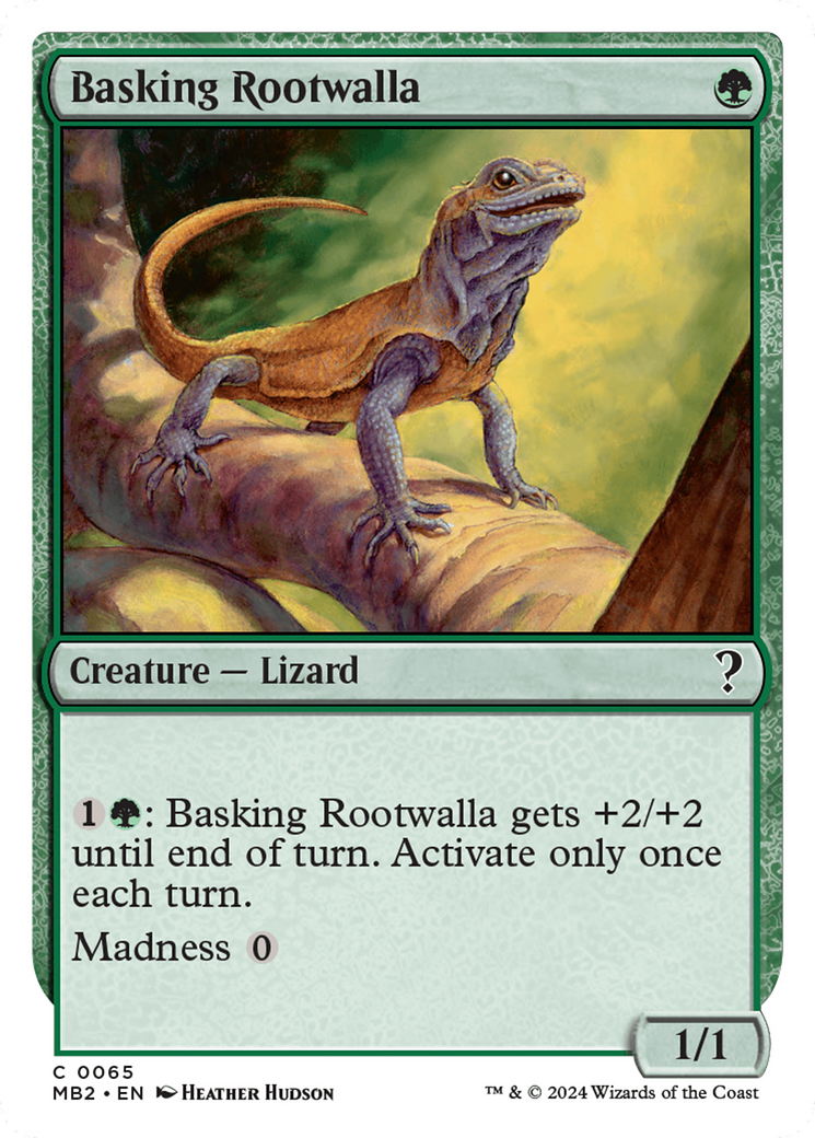 Basking Rootwalla (White Border) [Mystery Booster 2] | Cracking-Singles