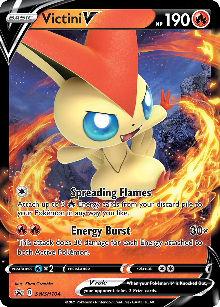 Victini V (SWSH104) [Sword & Shield: Black Star Promos] | Cracking-Singles