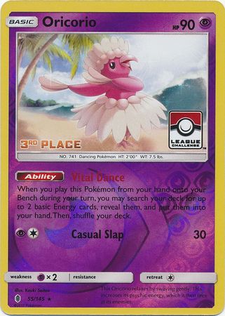 Oricorio (55/145) (League Promo 3rd Place) [Sun & Moon: Guardians Rising] | Cracking-Singles