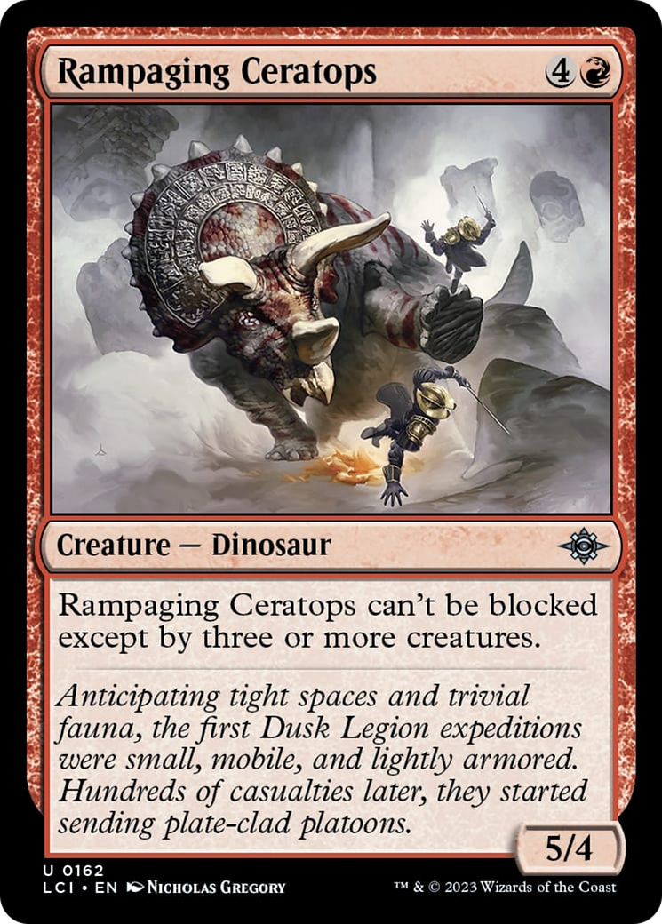 Rampaging Ceratops [The Lost Caverns of Ixalan] | Cracking-Singles