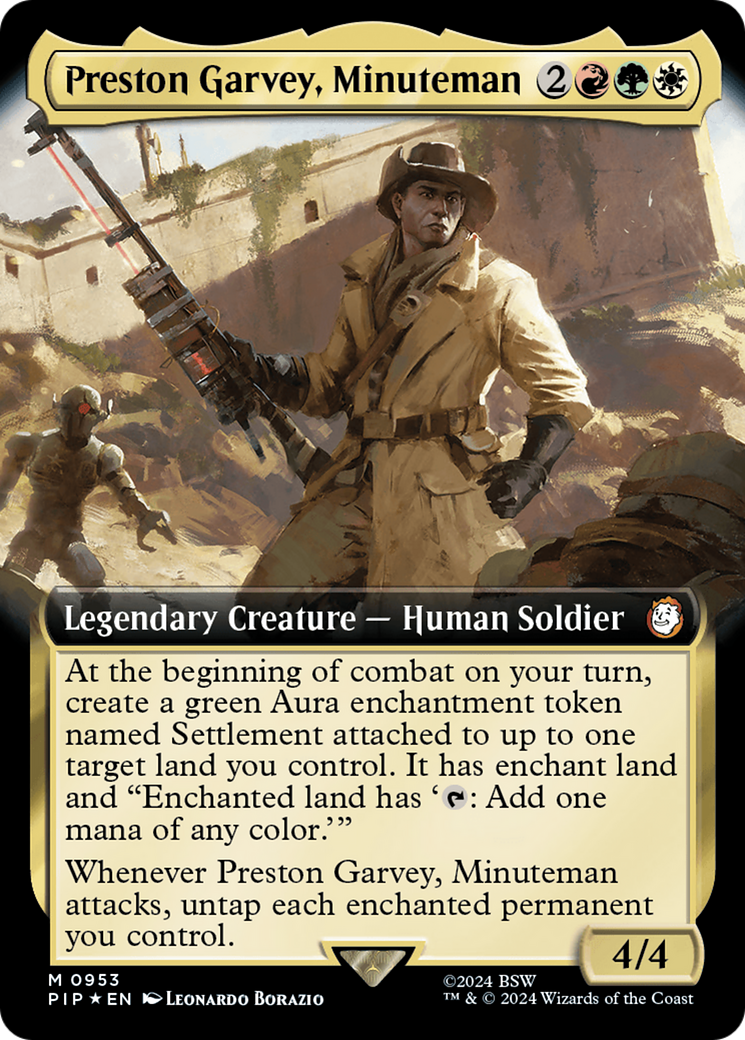 Preston Garvey, Minuteman (Extended Art) (Surge Foil) [Fallout] | Cracking-Singles