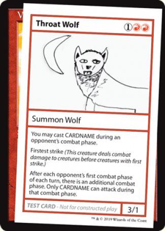 Throat Wolf (2021 Edition) [Mystery Booster Playtest Cards] | Cracking-Singles