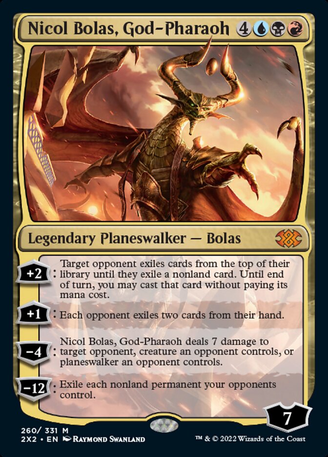 Nicol Bolas, God-Pharaoh [Double Masters 2022] | Cracking-Singles