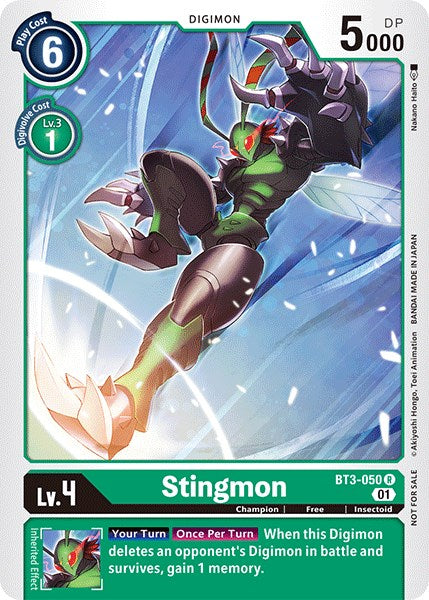 Stingmon [BT3-050] (Winner Pack Double Diamond) [Release Special Booster Promos] | Cracking-Singles