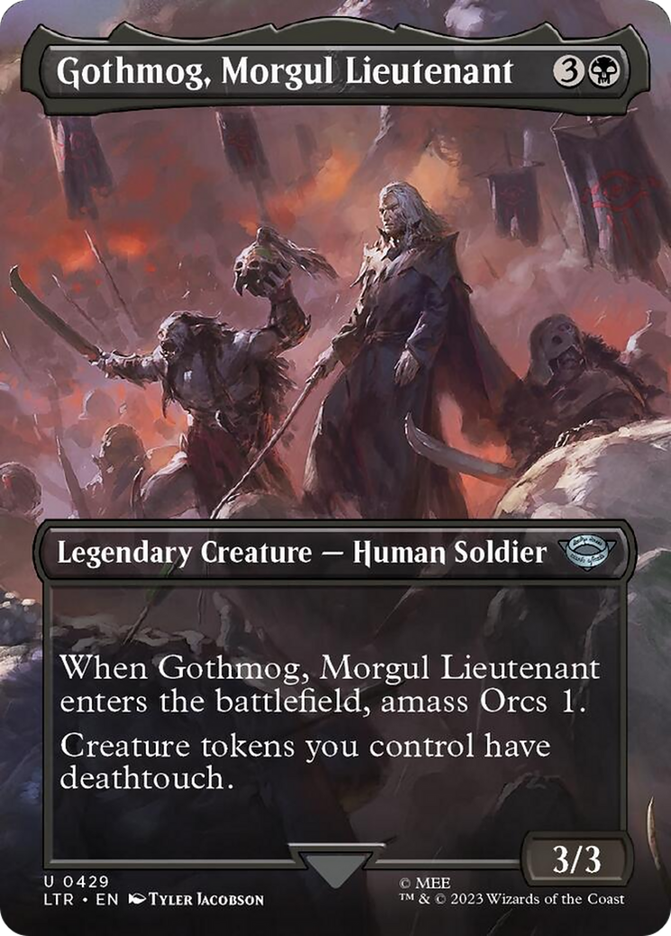 Gothmog, Morgul Lieutenant (Borderless Alternate Art) [The Lord of the Rings: Tales of Middle-Earth] | Cracking-Singles