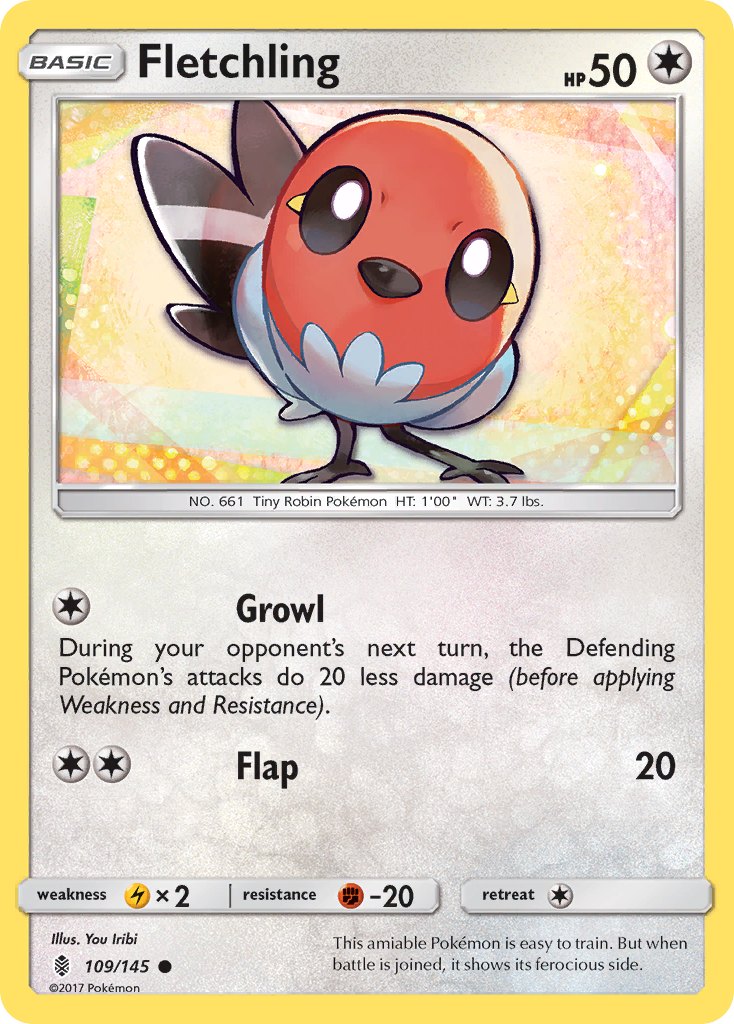 Fletchling (109/145) [Sun & Moon: Guardians Rising] | Cracking-Singles