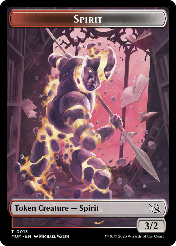 Spirit Token (13) [March of the Machine Tokens] | Cracking-Singles