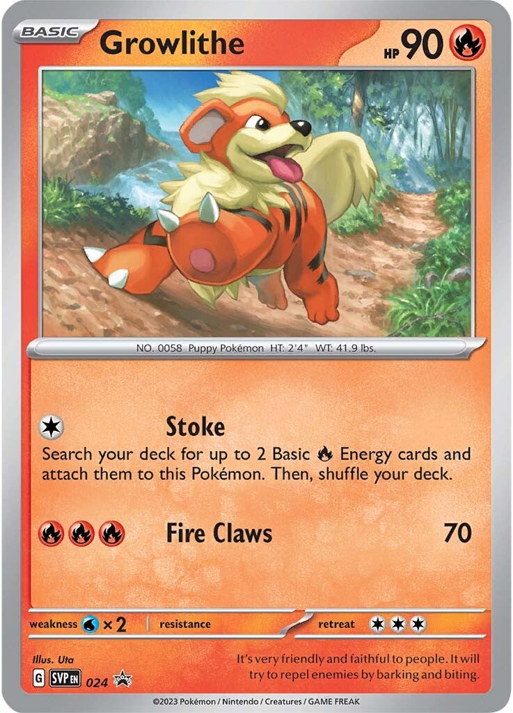 Growlithe (024) [Scarlet & Violet: Black Star Promos] | Cracking-Singles