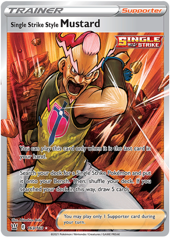 Single Strike Style Mustard (163/163) [Sword & Shield: Battle Styles] | Cracking-Singles