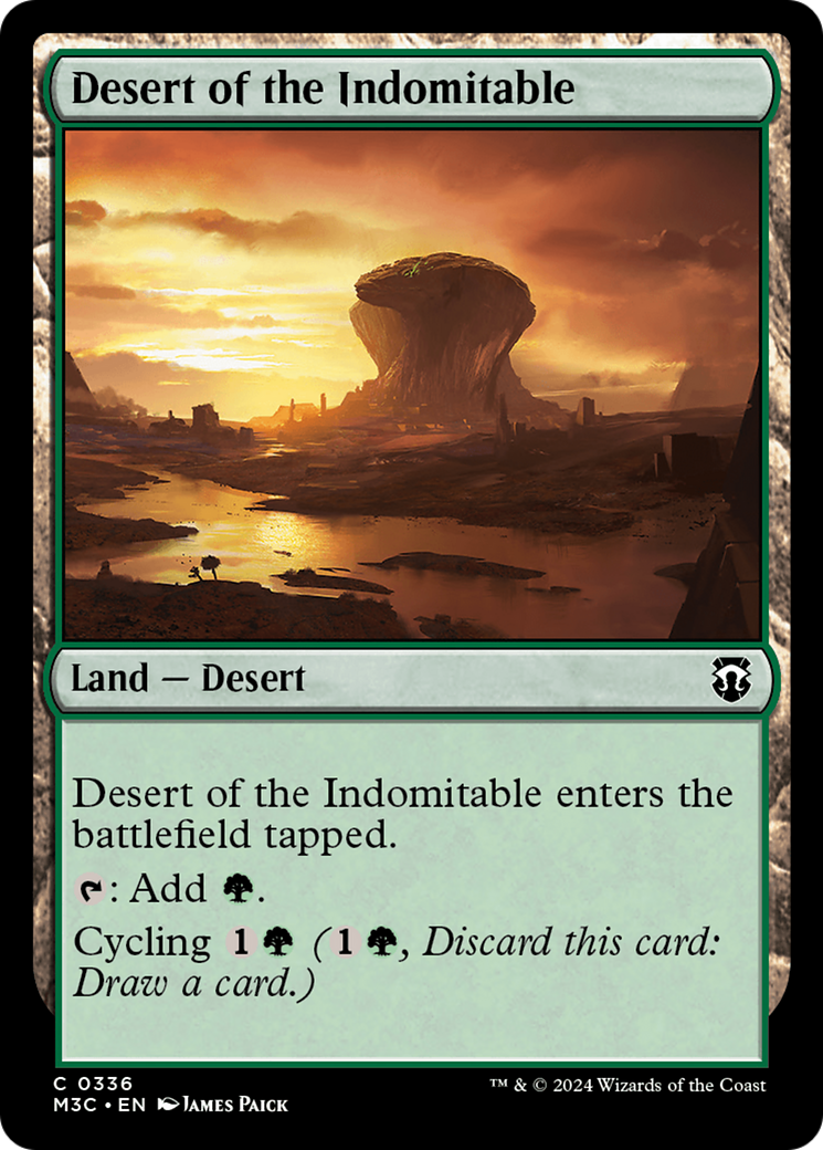 Desert of the Indomitable (Ripple Foil) [Modern Horizons 3 Commander] | Cracking-Singles