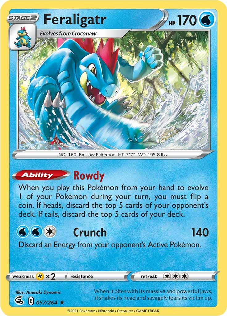 Feraligatr (057/264) [Sword & Shield: Fusion Strike] | Cracking-Singles