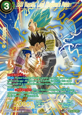 SSB Vegeta, Lost Kingdom's Pride (SPR) (BT16-052) [Realm of the Gods] | Cracking-Singles